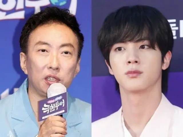 「BTS」JIN、パク・ミョンスと親しい仲