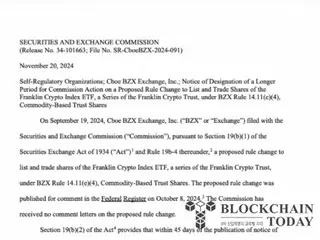 SEC AS menunda keputusan persetujuan untuk Franklin Templeton Crypto Asset Index ETF