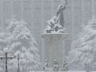 Salju pertama turun di Korea Selatan = Ahli meteorologi Korea Selatan yang dengan tepat memperkirakan gelombang panas musim panas ini meramalkan cuaca dingin yang parah di musim dingin ini