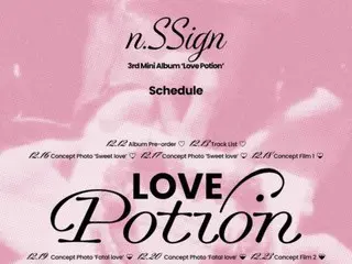 "n.SSign" merilis jadwal rilis untuk album baru "LOVE POTION" yang dirilis pada tanggal 30