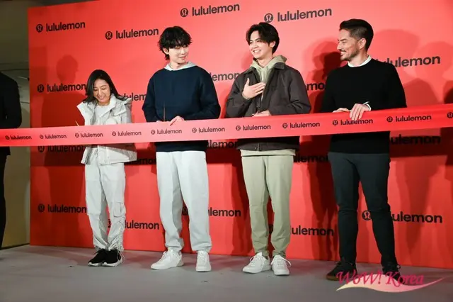 【フォトレポ】パク・ソジュン＆片寄涼太 (GENERATIONS) 、lululemon Shibuya Flagshipオープニングセレモニーに出席9