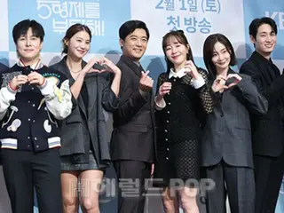 [Foto] An Jae Wook, Um JeeWon, dan lainnya menghadiri presentasi produksi drama baru "Tolong beri aku lima saudara!"