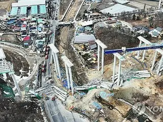 Jembatan ambruk di lokasi pembangunan jalan raya, 4 orang tewas di Korea Selatan