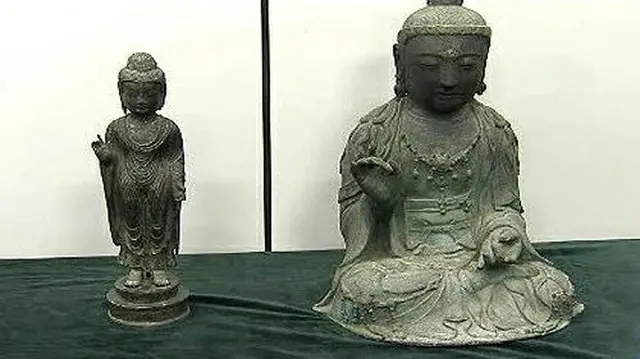 <W解説>長い対立を経て、13年ぶりに韓国から対馬に戻る観世音菩薩坐像＝10日に引き渡し予定