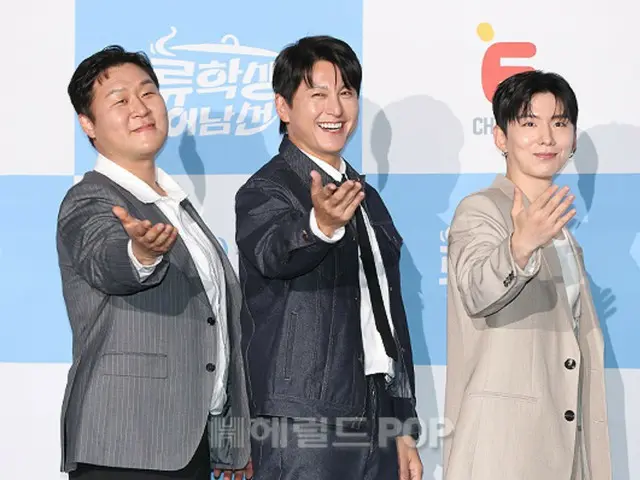 [Foto] Ryu Suyeong, Kihyun (MONSTA X), dan Yoon Kyung Ho menghadiri presentasi produksi acara varietas baru "Ryu Student Oh Namseong"