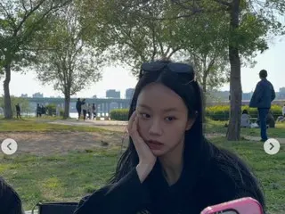 Hyeri (Girl's Day), dengan siapa kamu pergi piknik? Visual yang kuat pada celana motif macan tutul