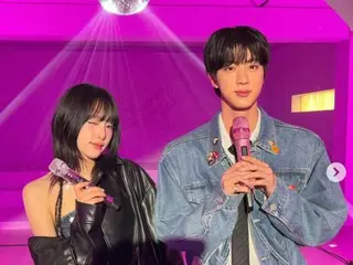 CHOI YE NA (mantan IZONE) dan JIN BTS dalam pemotretan dua foto... Daya tarik visual yang memukau