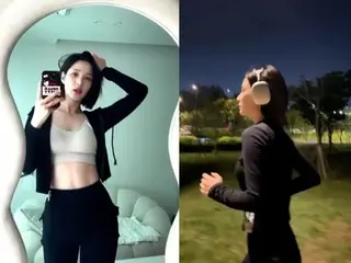 Yulhee (sebelumnya dari LABOUM) memperlihatkan pinggang dan perutnya yang ramping... dietnya berhasil