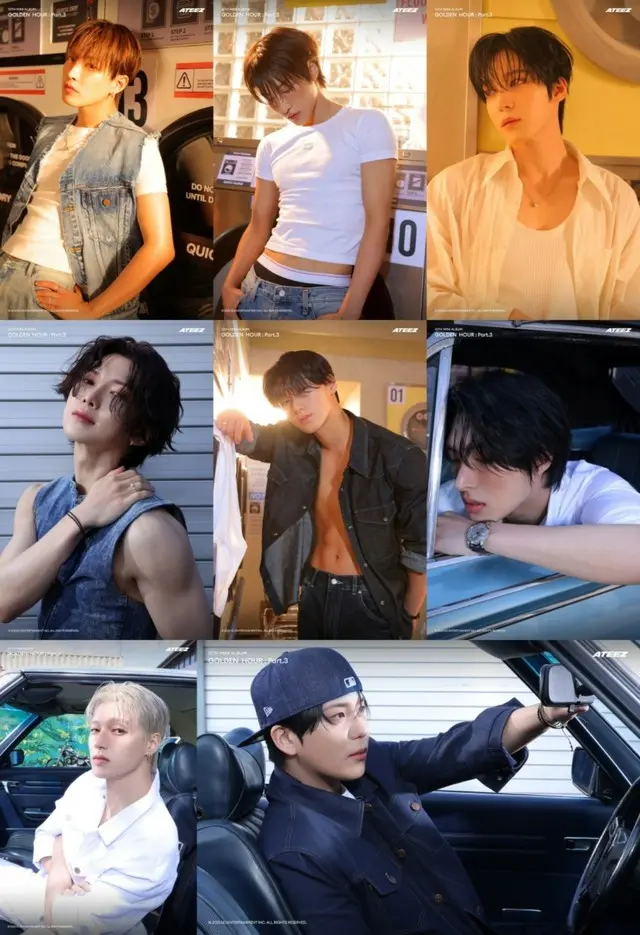 「ATEEZ」、12thミニアルバム「GOLDEN HOUR : Part.3」のアルバムフォト公開