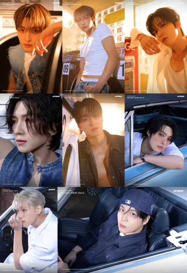 「ATEEZ」、12thミニアルバム「GOLDEN HOUR : Part.3」のアルバムフォト公開2