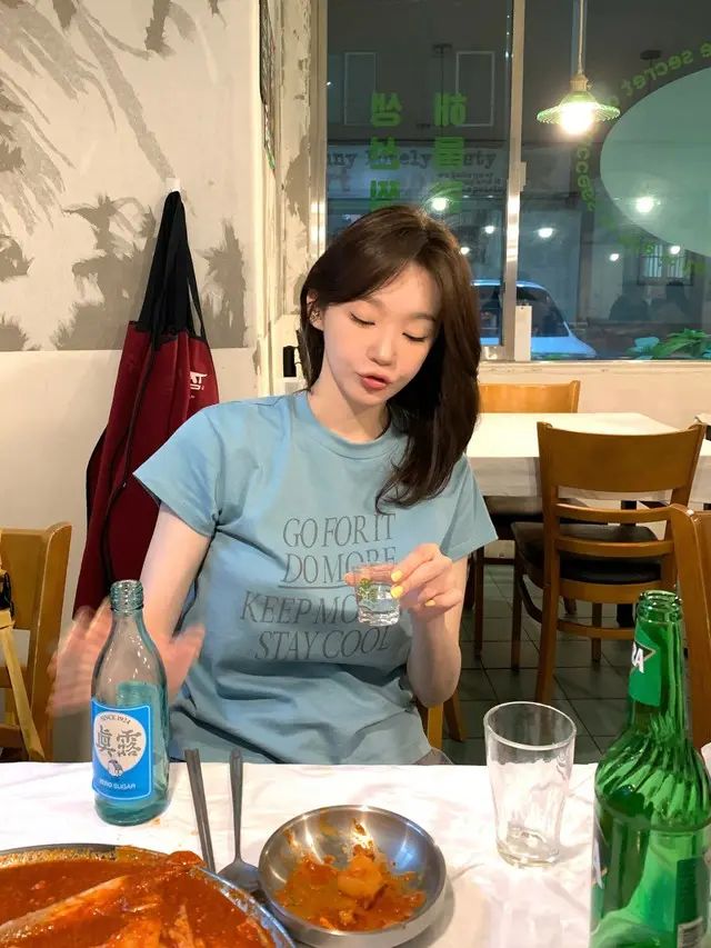 カン・ミンギョン（ダビチ）、こんなに食べても太らない…「きょうも“清純”女神」