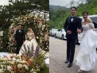 Aktris Park HaNa dan pelatih tim basket Kim Tae-sul mengungkapkan upacara pernikahan yang romantis