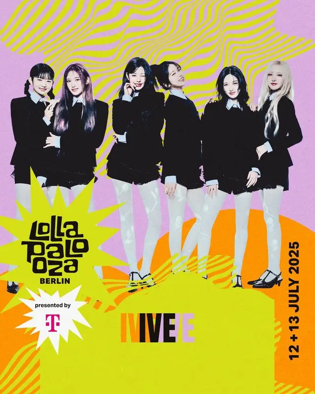 「IVE」、「Lollapalooza Berlin」に出撃…K-POPガールズグループとして初登場