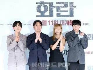 [Foto] Aktor Song Joong Ki, Hong XaBin, dan Kim Hyun Seo (BIBI), protagonis brilian dari film "Hwarang"...berpartisipasi dalam pratinjau media dan konferensi pers