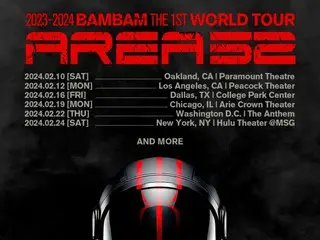 BamBam "GOT7" merilis jadwal tur dunia 2024 di 6 kota Amerika...Lokasi tambahan akan diumumkan di masa mendatang