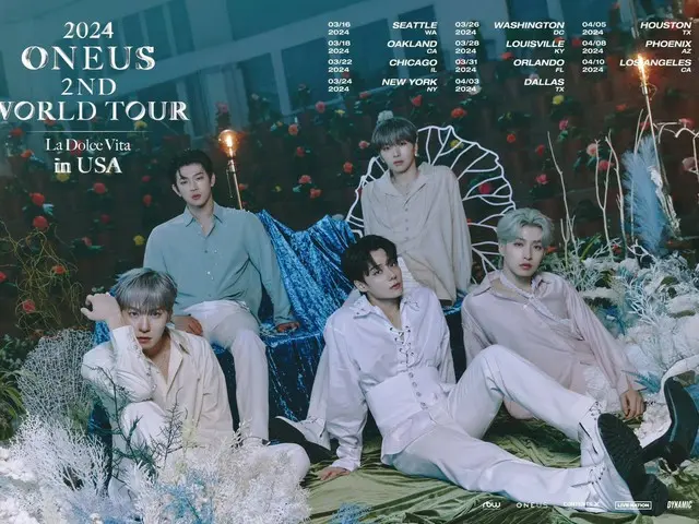 "ONEUS" merilis poster untuk tur dunia kedua mereka di Amerika Serikat...dimulai pada bulan Maret