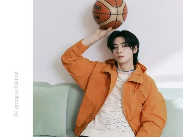 ``ASTRO'' Cha Eun Woo mengungkapkan fesyen yang menyegarkan dengan aroma musim semi