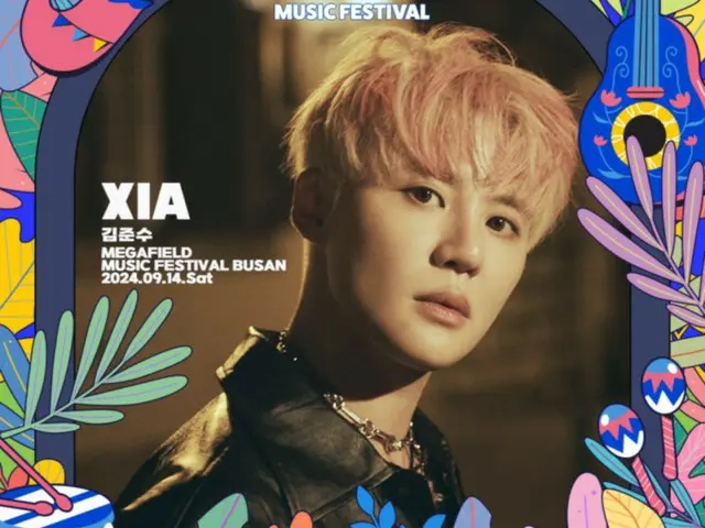 Jun Su (Xia) akan tampil di "MEGAFIELD MUSIC FESTIVAL 2024_BUSAN" yang diadakan pada tanggal 14 September... Poster solo dirilis