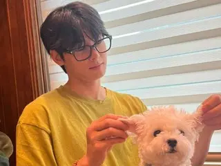 Cha Eun Woo “ASTRO” mengadakan “Selamat Chuseok” dengan anjing kesayangannya… Visualnya juga bahagia