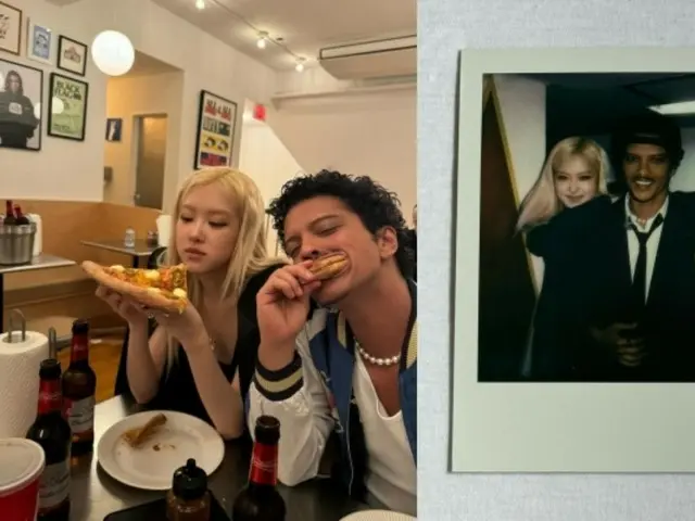 Rosé "BLACKPINK" dan Bruno Mars berkencan pizza... Malam yang spesial