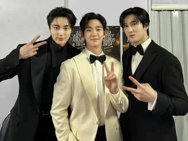 Byeon WooSeok melepaskan tiga foto dengan Kim Soohyeon & Ahn Bo Hyun... Pria tampan lainnya di samping pria tampan