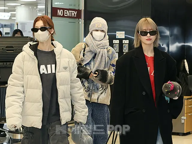 [Foto bandara] Mina, Sana, dan Momo TWICE kembali ke Korea setelah tampil di Tokyo Dome~