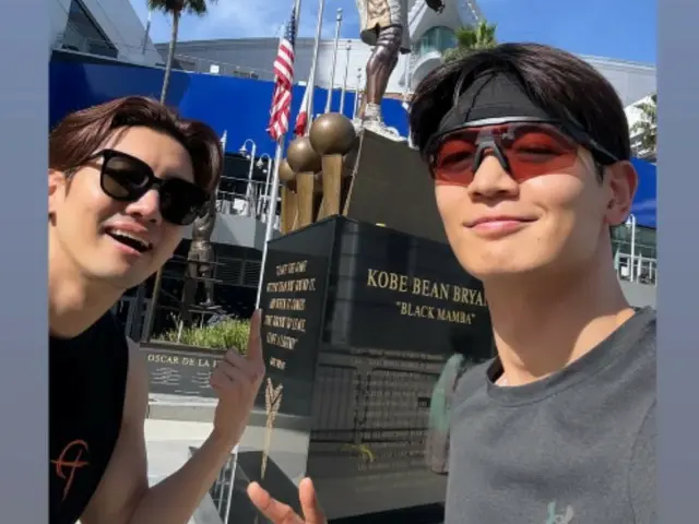 Changmin TVXQ pergi joging pagi dengan Minho SHINee di Los Angeles