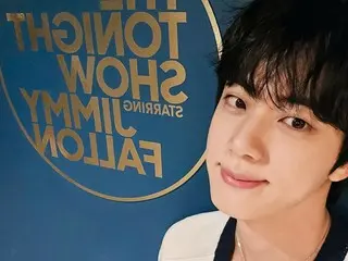 "BTS" JIN, sukses besar dengan visual dan indranya... Rekaman di balik layar penampilannya di "The Jimmy Fallon Show" NBC terungkap