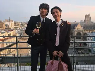 J-HOPE BTS dan aktor Gong Yoo di Paris