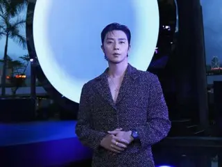 Park Seo Jun, visual menawan di malam hari Hong Kong