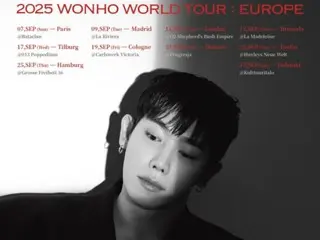WONHO (WONHO) akan mengadakan tur 10 kota di 8 negara pada bulan September, menyusul Amerika Selatan dan Eropa.