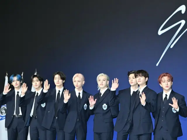 [Foto] Stray Kids mengadakan konferensi pers untuk upacara pembukaan album baru "KARMA"