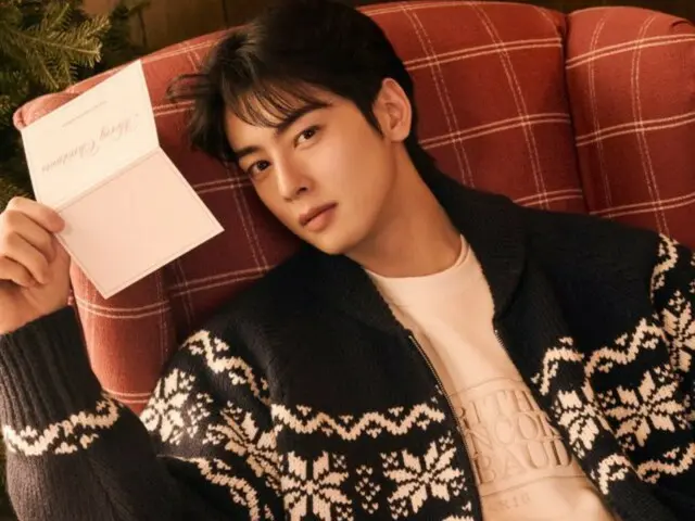 Cha Eun Woo ASTRO membagikan pesan musim dingin yang hangat dan penuh suasana Natal (video disertakan)